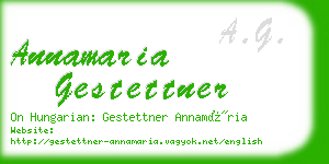 annamaria gestettner business card